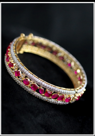 RUBY ZIRCON BANGLE