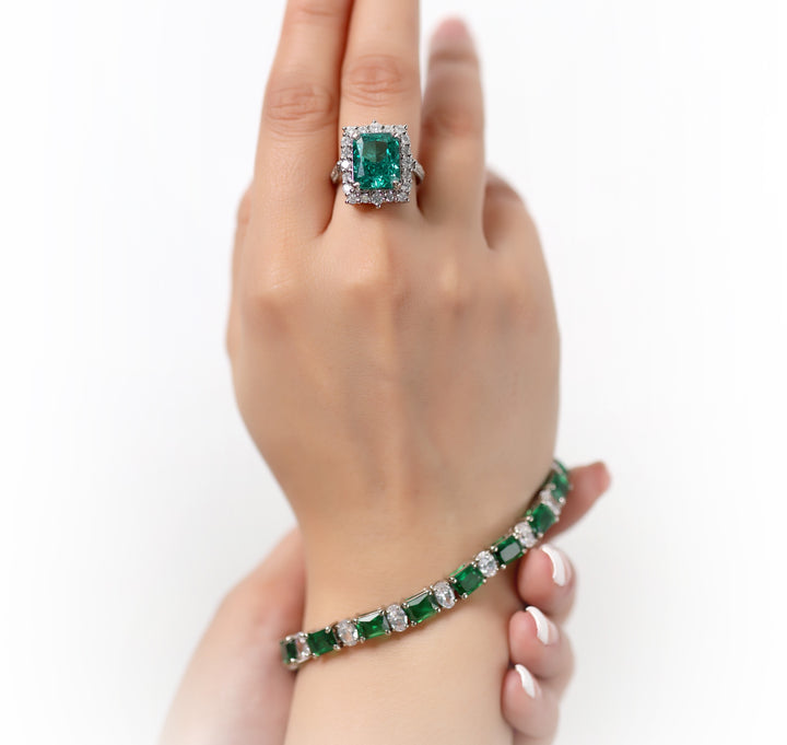 Royal Emerald Ring of Jewels by RF