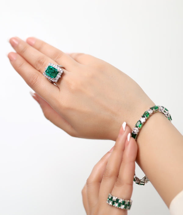 Royal Emerald Ring of Jewels by RF