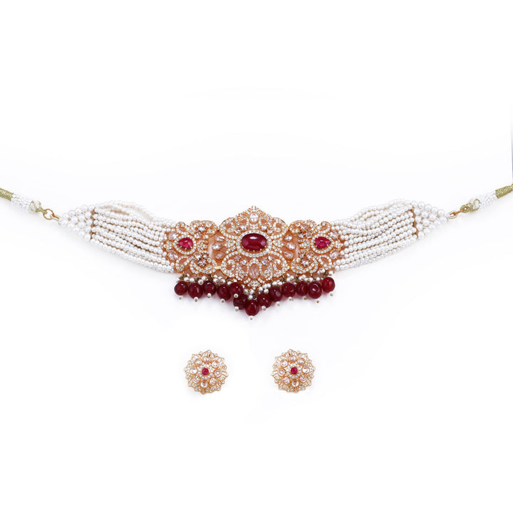 Ruby Collar Necklace of Jewels by RF