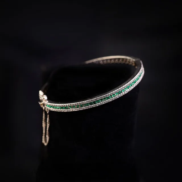 Emerald Bangle by Jewels by RF