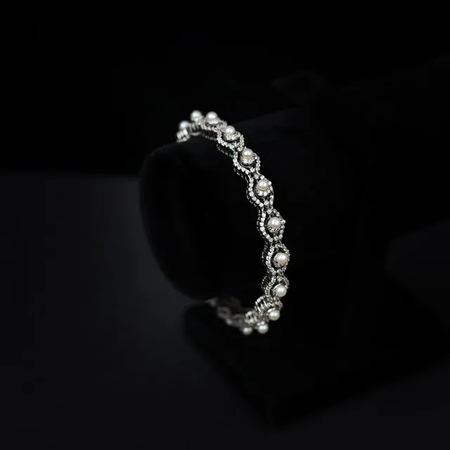 Pearl Bangle by Jewels by RF, view 3