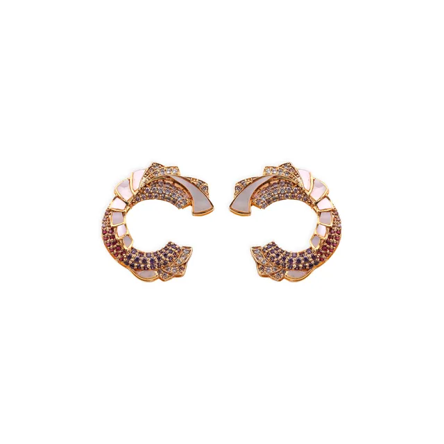 Mother of Pearl Earrings by Jewels by RF, view 4
