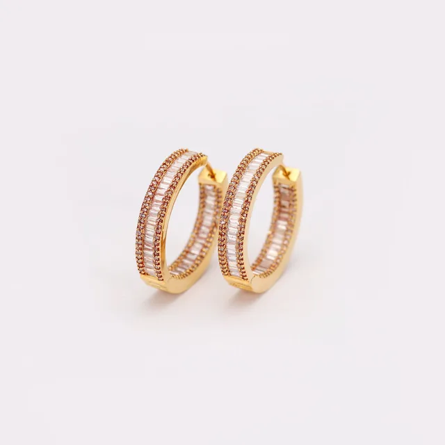 Rose Gold Hoops by Jewels by RF, view 6