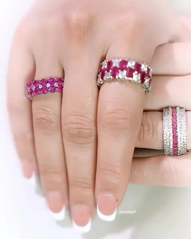 Rose Ruby Band worn by our model, RF Jewels