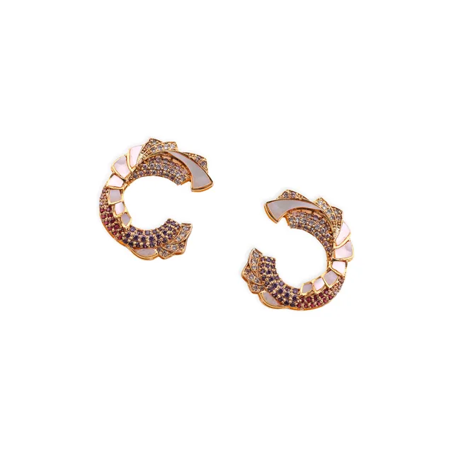 Mother of Pearl Earrings by Jewels by RF, view 2