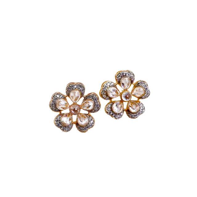 Polki Floral Tops by Jewels by RF, view 4