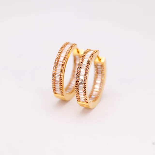 Rose Gold Hoops by Jewels by RF, view 4