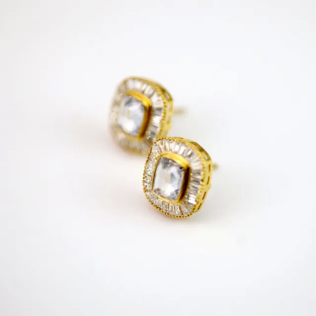 Polki Studs by Jewels by RF, view 2