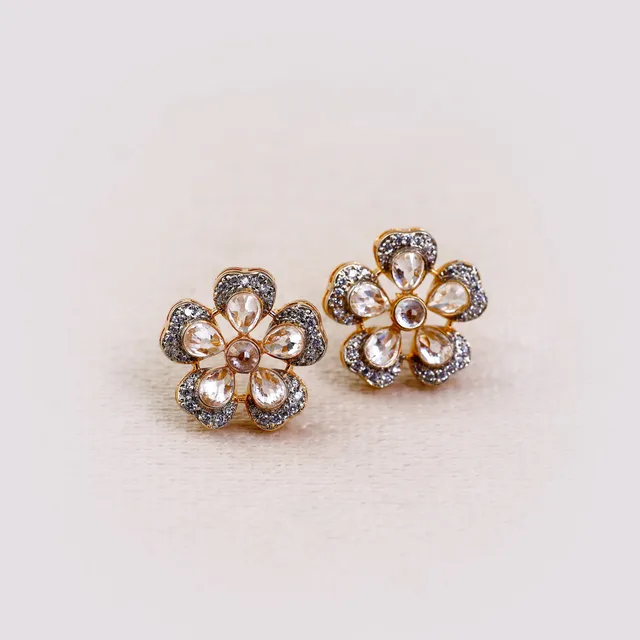 Polki Floral Tops by Jewels by RF, view 5