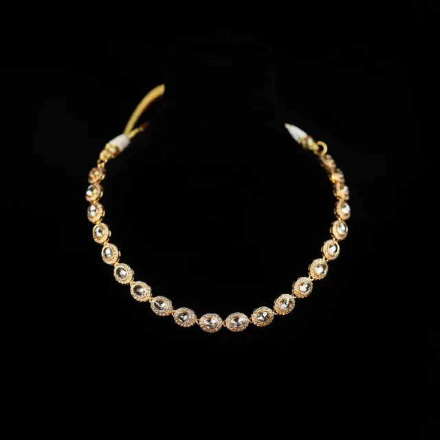 Polki Zircon Mala by Jewels by RF