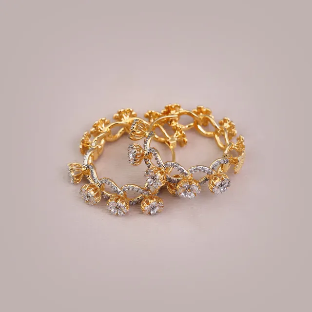 Floral Hoops by Jewels by RF, view 5