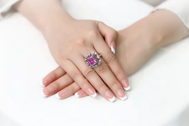 Pink Berry Ring by Jewels by RF