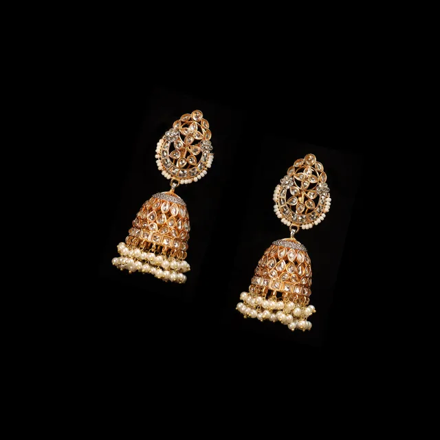 Kaiserya Jhumkas by Jewels by RF, view 6